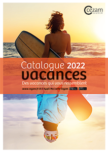 Couverture catalogue vacances site cezam