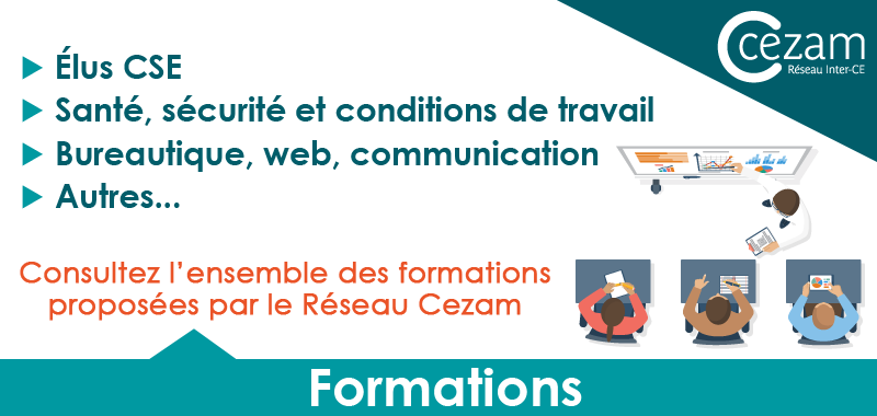 Formations CSE élus Accompagnement Cezam